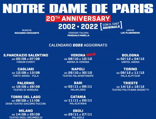 ‘Notre Dame de Paris’ aggiunge una data all’Arena di Verona, lunedì 10 ottobre